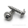 Round Washer Head Phillips Flat Tail Self-tapping Screw